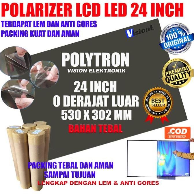 POLARIZER 24 INCH POLYTRON 0 DERAJAT POLARIS POLARIZED LCD
