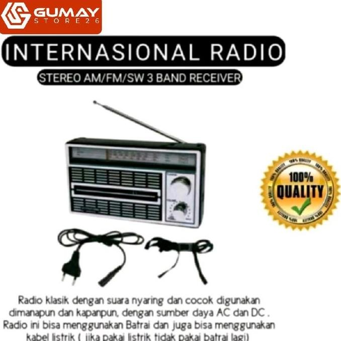 RADIO INTERNASIONAL FM / AM / SW / RADIO JADUL AC DC