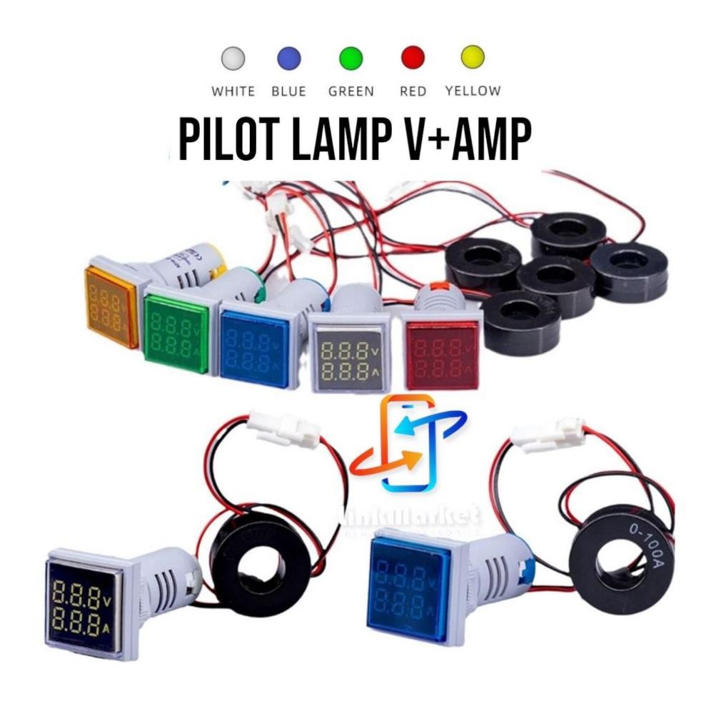 YZ pilot lamp digital voltmeter amper/pilot lamp v+amp/pilot lamp voltmeter dan amper