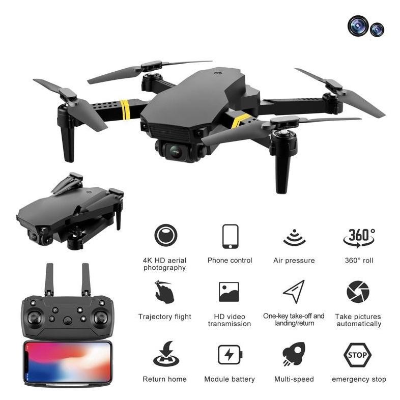 Drone  e58 Camera Drone Quadcopter Auto Fokus include Remote Dan Kamera ORIGINAL