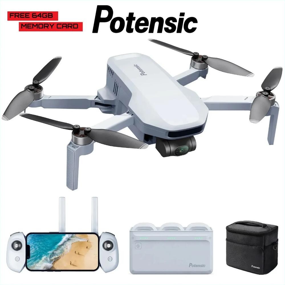 Potensic Atom Drone 3 Axis Gimbal 6KM GPS 4K Drone Quadcopter
