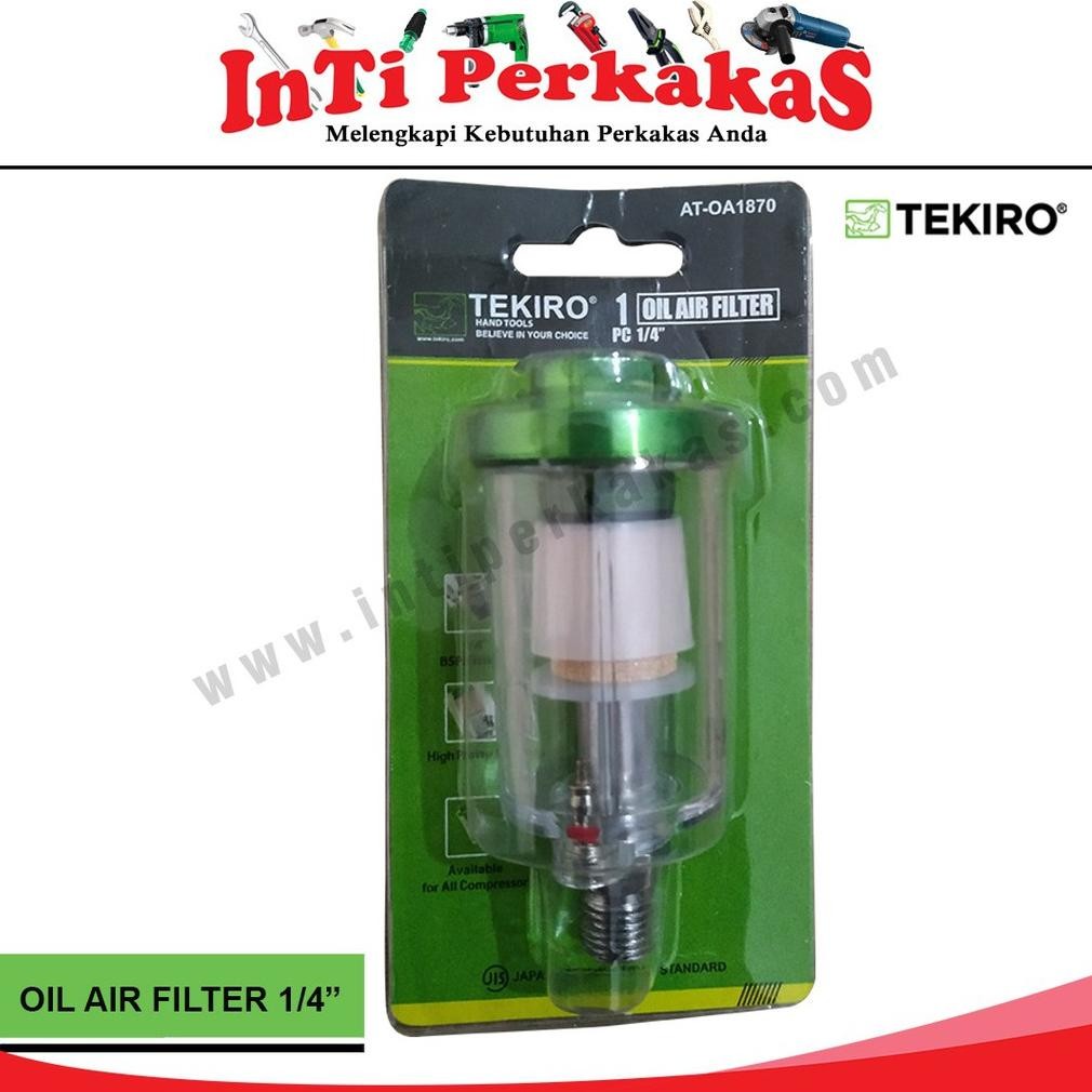YZ Tekiro Filter Saringan  Air Udara 1/4" Kompresor  Air Saringan Angin Oil Air Filter 1/4" tekiro