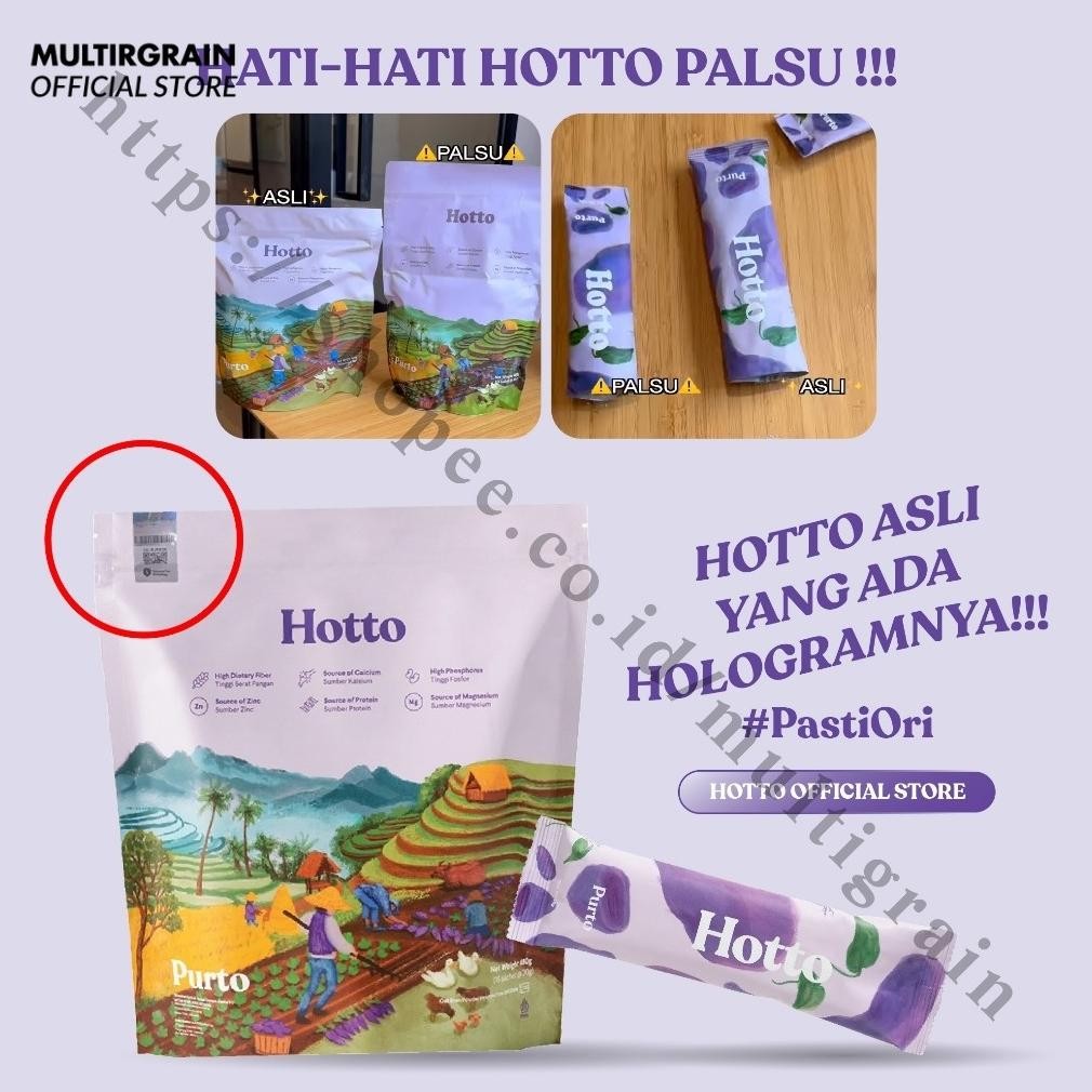 

Promo / Terlaris Hotto Purto Multigrain 3 Sachet Terbaik