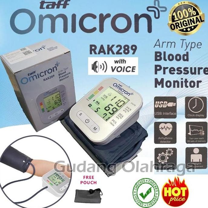 READY.. ALAT UKUR TENSI DARAH TENSIMETER DIGITAL TAFF OMICRON RAK 289 ORIGINAL