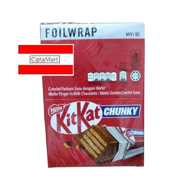 

Promo Nestle Kitkat Chunky 24X38Gr Chocolate Wafer