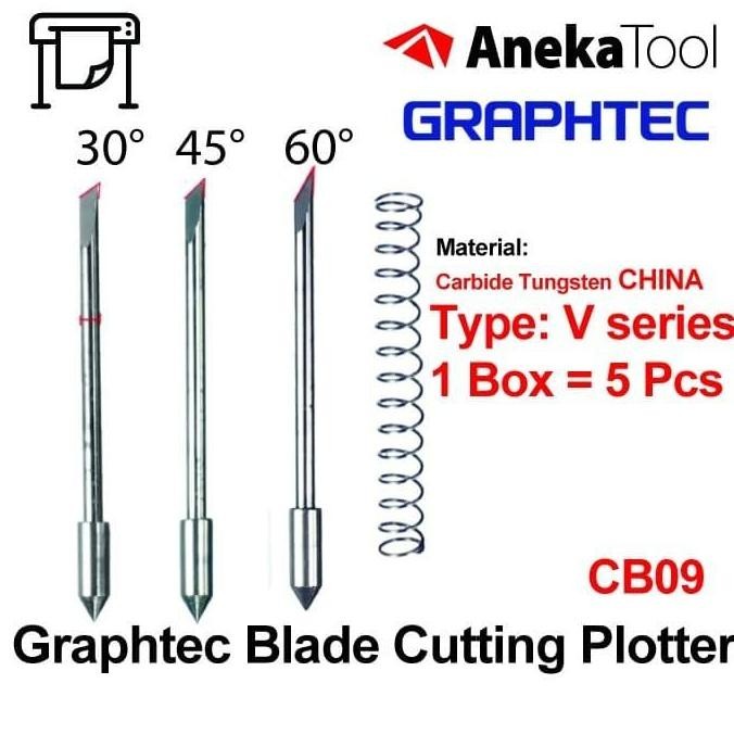 

ready !!! Pisau Cutting Sticker Graphtec Blade - V Series (Baja Carbide China)