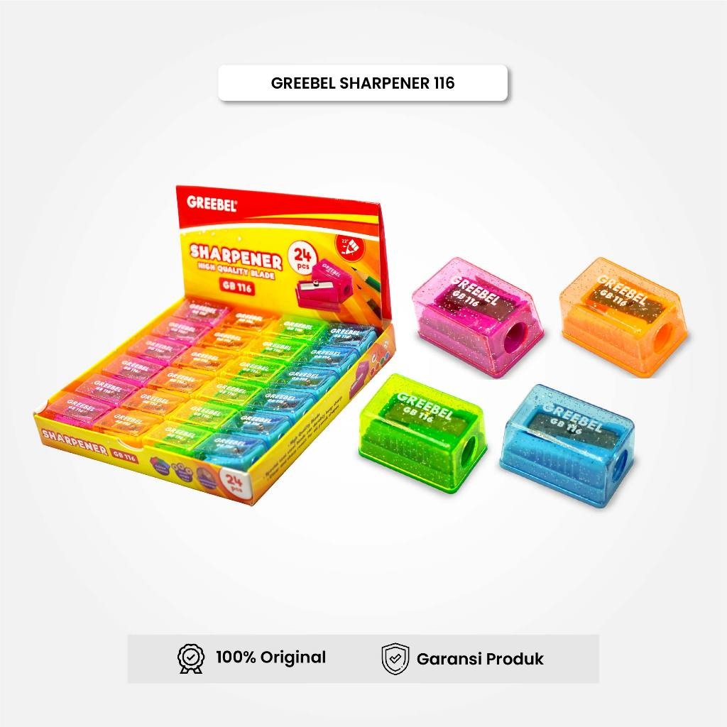 

Rautan Pensil Serutan Sharpener 116 (PCS) / Rautan Pensil GREEBEL