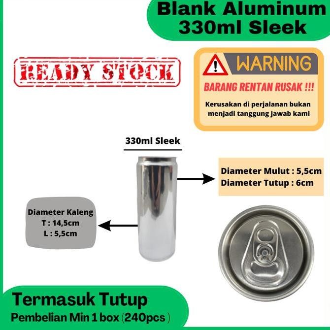 

Buruan serbu] Blank aluminum beverage cans / kaleng kosong 330ml sleek B64 SOT 202
