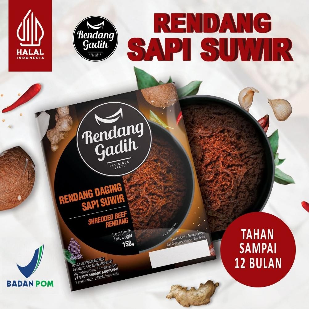 

Rendang Gadih - Rendang Daging Sapi Suwir 150 g