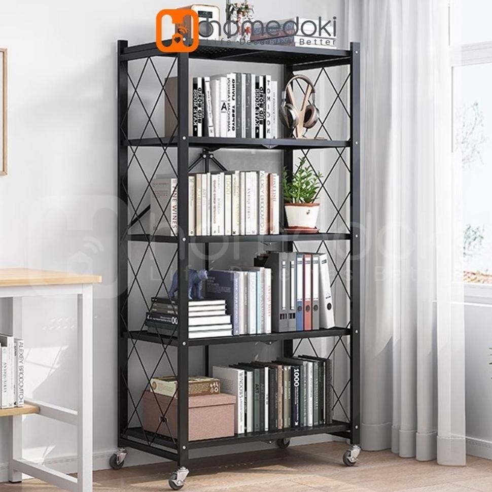 Rak Besi Lipat/Rak Sunsun Besi/Rak Besi Siku 5 Susun/Rak Besi Susun 5 Tingkat