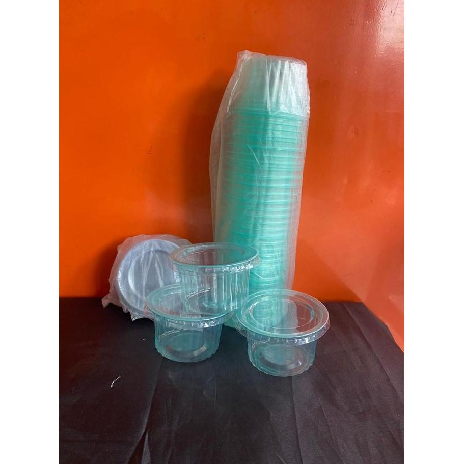 *#*#*#] Cup Puding/Agar 120 ml Warna Blimbing + Tutup Bintang Isi 50 pcs