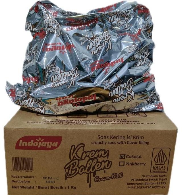 

Sale Indojaya Krem Ballen Soes Kering 1 Kg Free Bubble Wrap Snack Murah