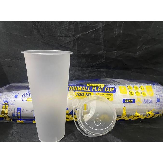 """] Cup/Gelas/Thinwall Injection Cup Froz/doff 700 ml/24 Oz Victory Isi 25 Pc