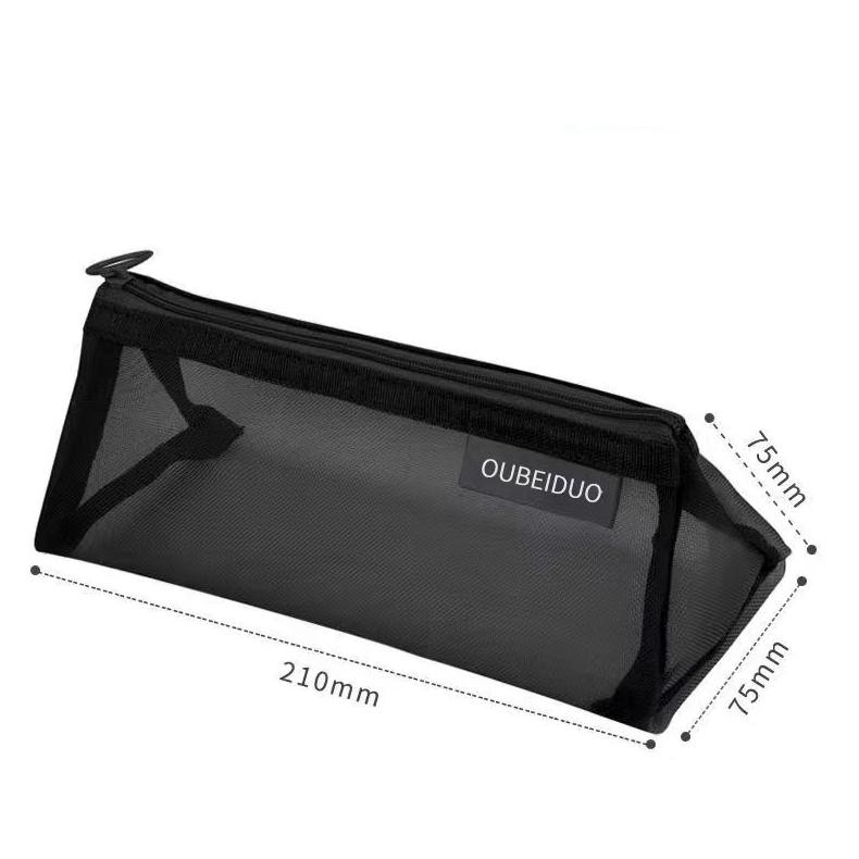 

It34 Mesh Pencil Case/Tempat Pensil Jala Berkapasitas Besar Transparan Sederhana / Tas Alat Tulis Segitiga Tiga Dimensi