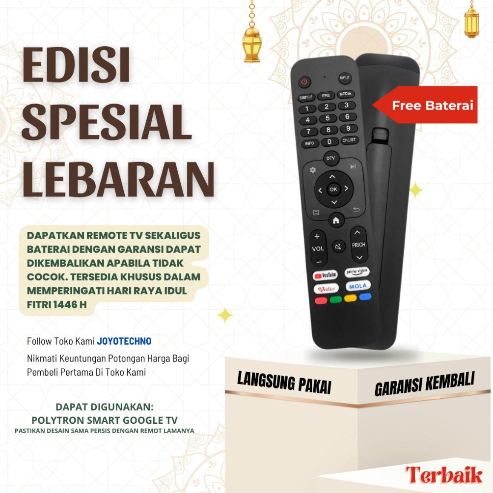 Remote Polytron Smart Digital TV PLD 32CV1869 / Remote Polytron 81j237