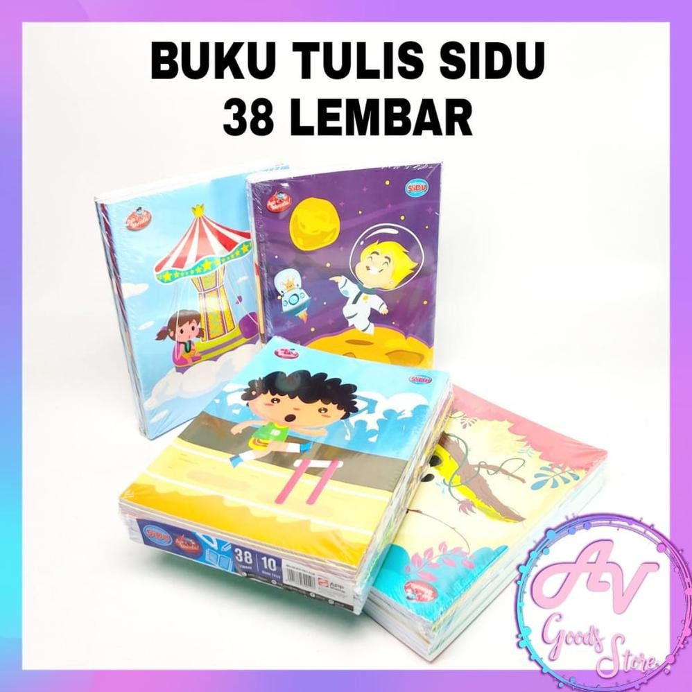 

buku tulis / buku tulis SIDU 38lembar isi 10pcs / 1pak buku tulis SIDU 38lembar