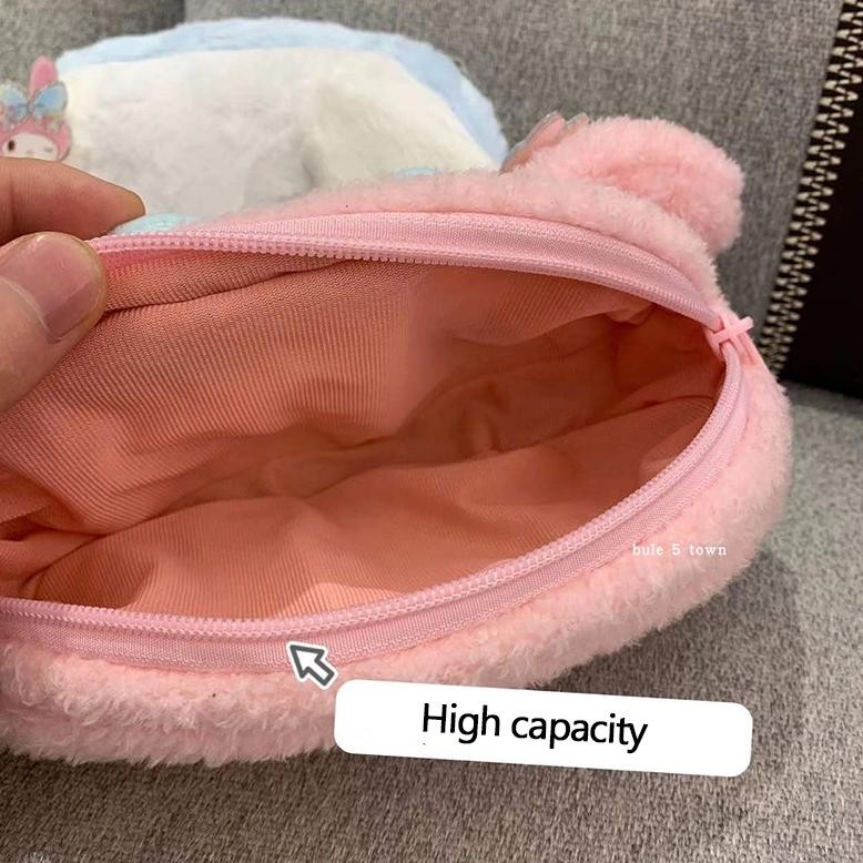 

Mega Sale [Cod] Sanrio Cute Pink Pencil Case Large Capacity Kawaii Pen Bag Student School Pencil Bags For Girl Study Stationery School Supplies Mega Sale