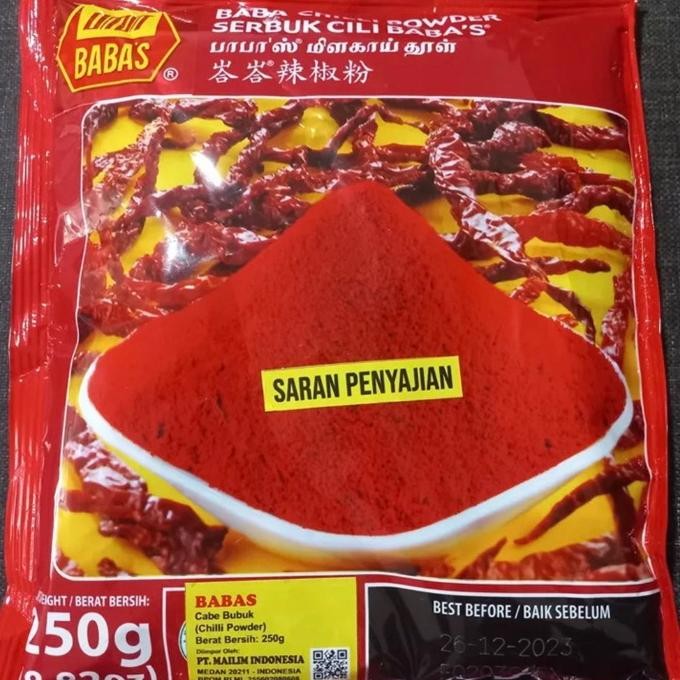 

Baba Chilli Powder 250Gr Erbu Cili Baba Erbu Cabai Baba 250Gr Malayia
