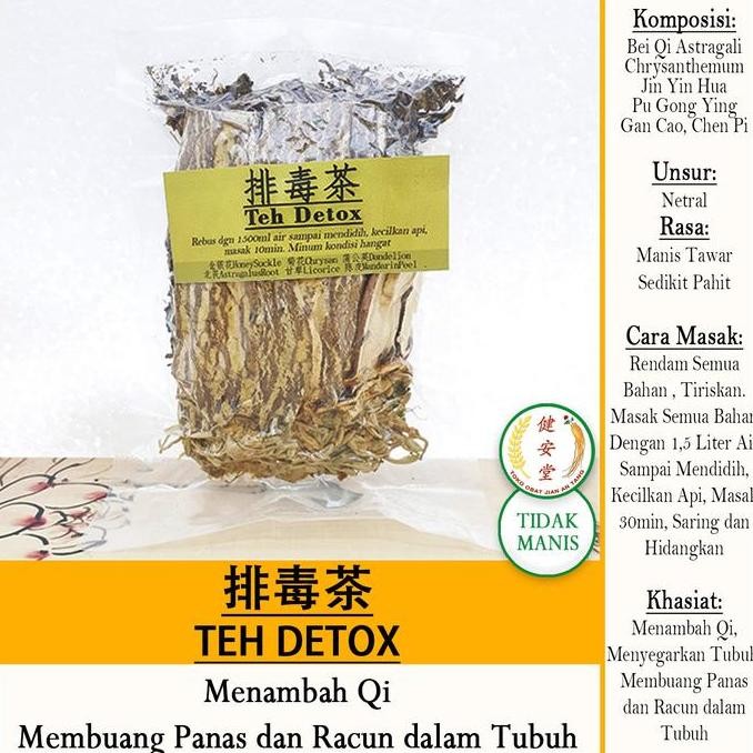 

favorit] TEH DETOX 5 rupa [ ] Herbal TCM - 58gr u. Badan Segar dan Fit