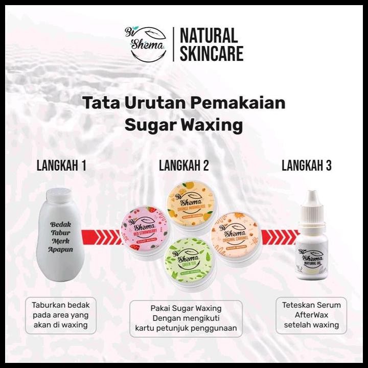 Terlaris Bio Shema Sugar Wax Kit Isi 2 @100Gr + Serum After Wax + Spatula + Kain Wax Paket Lengkap W