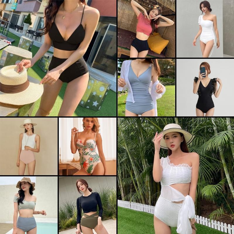 Swimsuit Special Bundle Buy 1 Get 1 Free Swimsuit Bikini Baju Renang Wanita Premium Import 8003