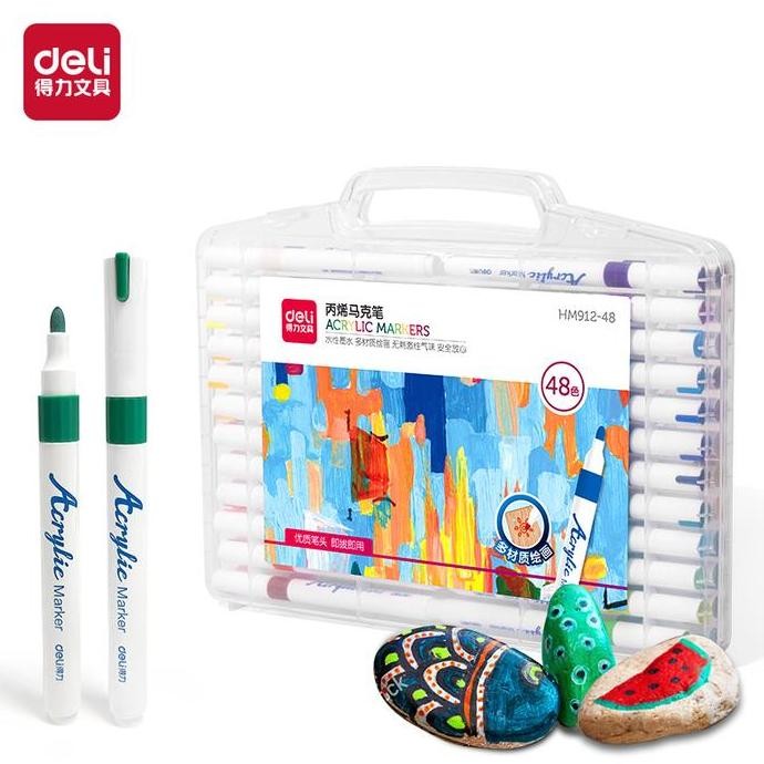 

Termurah Deli Spidol Akril / Acrylic Marker 64 Color HM912