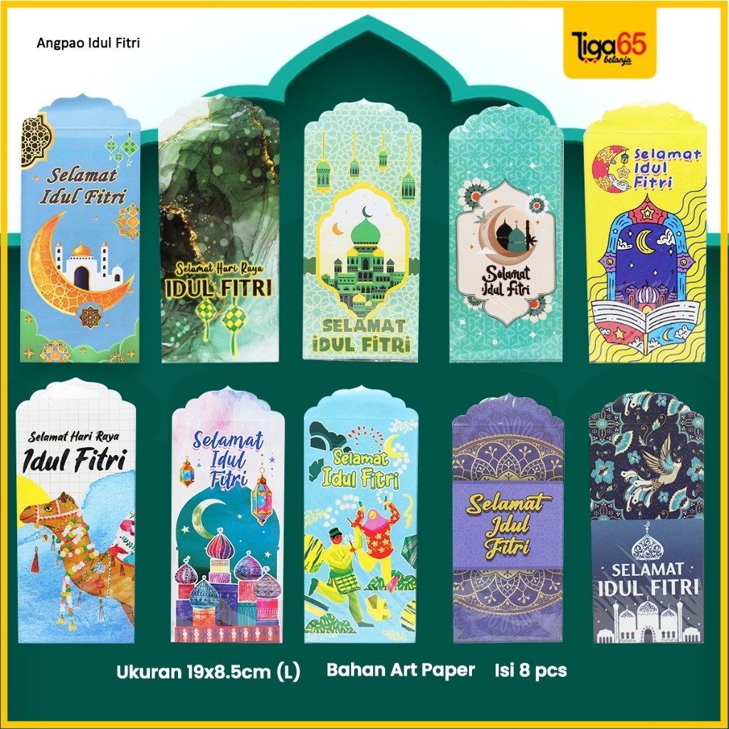 

AnGPao Idul Fitri Size L / Amplop Lebaran Karakter Ukuran Besar / Amplop Lebaran Motif