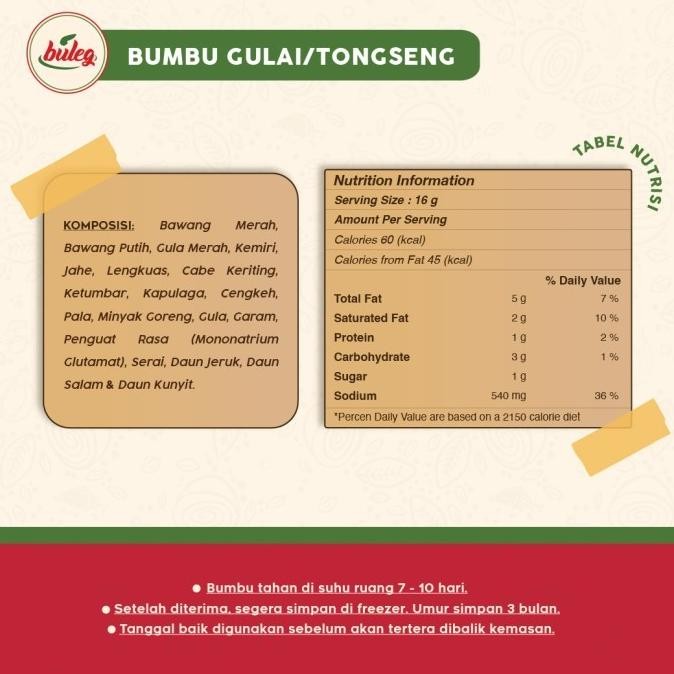 

Buleg Bumbu Gulai I Tongseng - Kemasan Botol JS