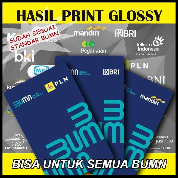 

Id Card Bumn Emoney Etoll Brizzi Tapcash Custom Kartu Glossy Mengkilap Terbaru