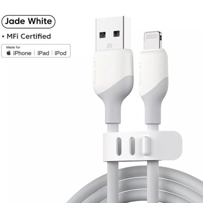 Promo / Kuulaa Kabel Mfi Tipe Usb To Lightning Iphone Soft Silicone Cable 1M Non Cod