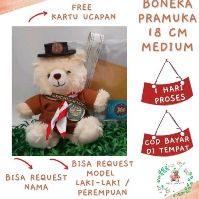 Boneka Pramuka Packing Plastik Kado