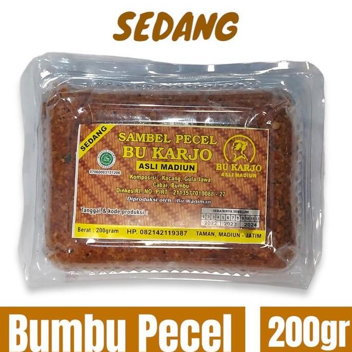 

HIW Sambel Pecel Madiun Bu Karjo Bumbu Kacang Instan Rasa Tidak Pedas