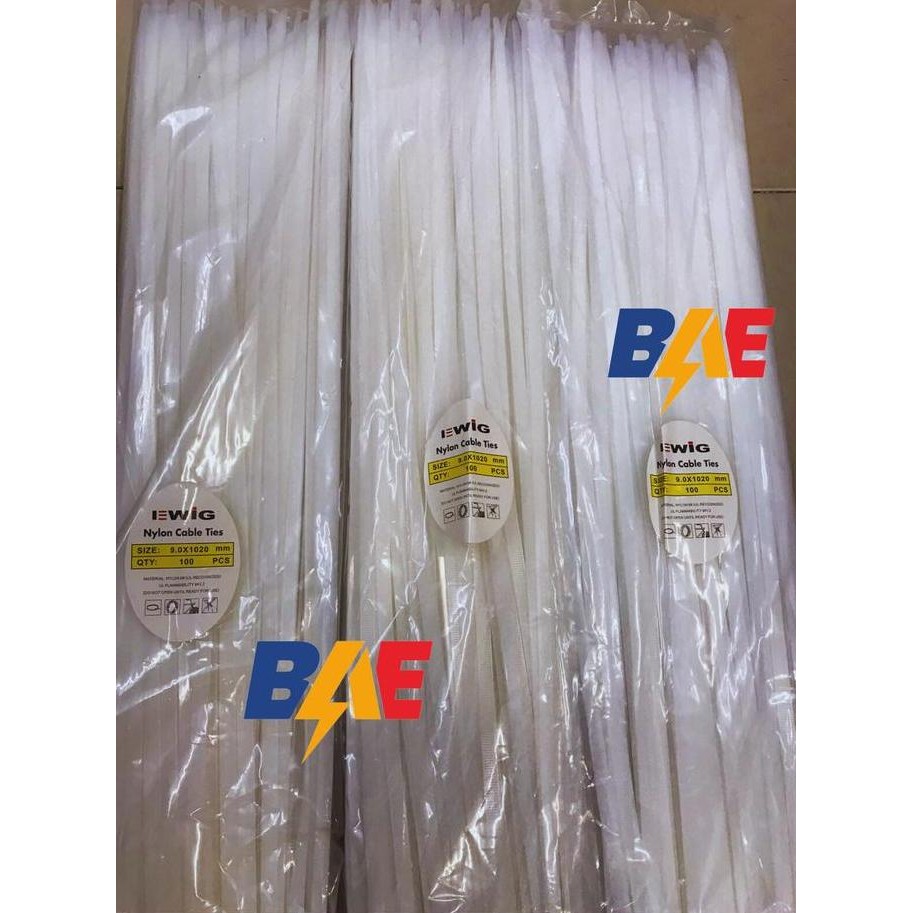 

Kabel Ties EWIG 1020 x 9mm | Cable Tie | Kualitas Super panjang 102cm