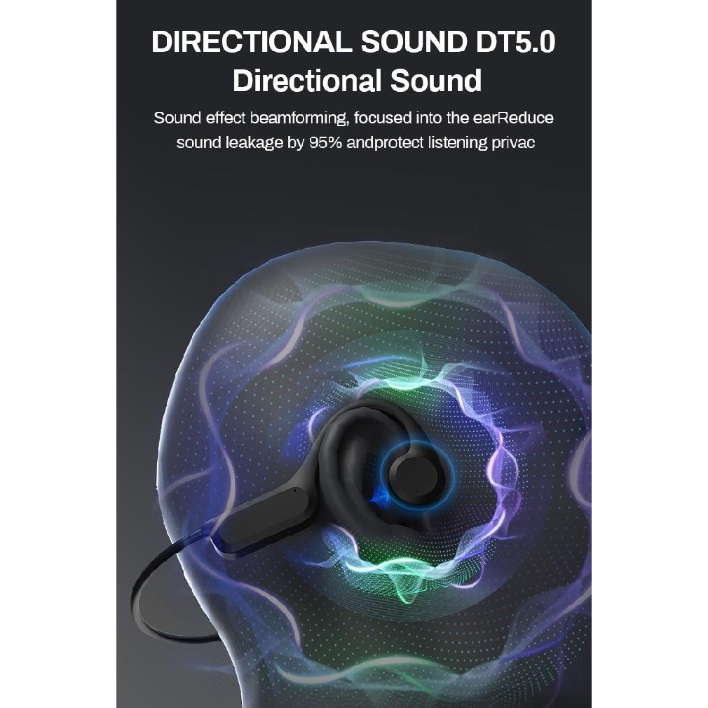 Dacom Airwings Mp3 Pro - Bone Conduction Earphone Waterproof Ip56 - Built-In 32Gb Memory New Stok