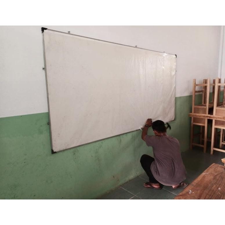 

READY PAPAN TULIS DINDING UKURAN 122 X 244 BONUS PENGHAPUS & SPIDOL