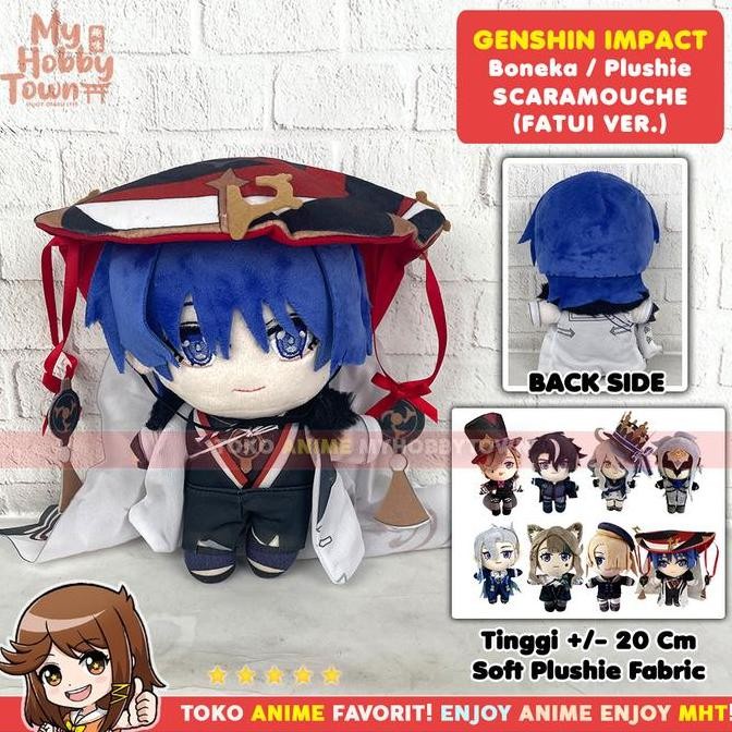 Boneka Anime Karakter Genshin Impact Scaramouche Fatui Ver Plushie Doll