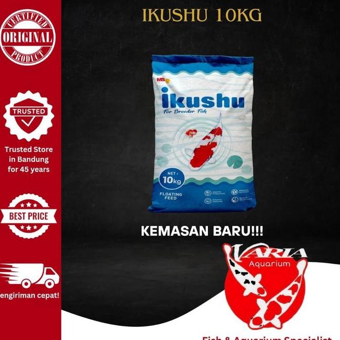 Pakan Koi Ikushu 10kg Ikushu Pakan Ikan Koi 10kg