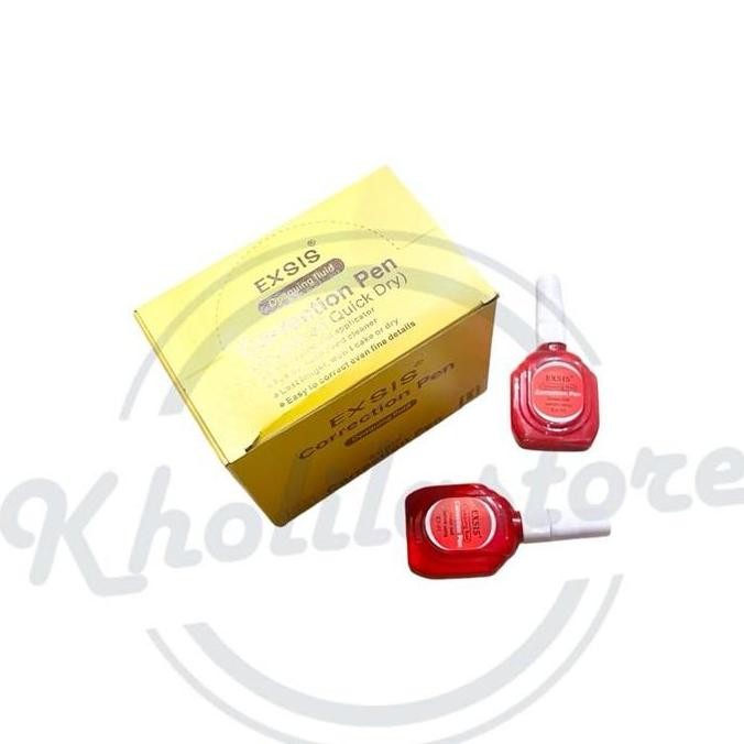 

(12 pcs) Correction Pen / Tipe X Exsis Merah EX-01 Termurah