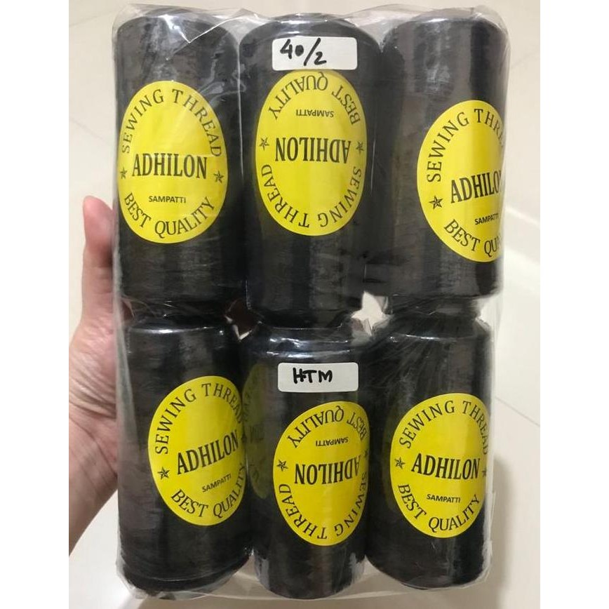 

TERMURAH - Benang Jahit 40/2 Hitam (setengah lusin)