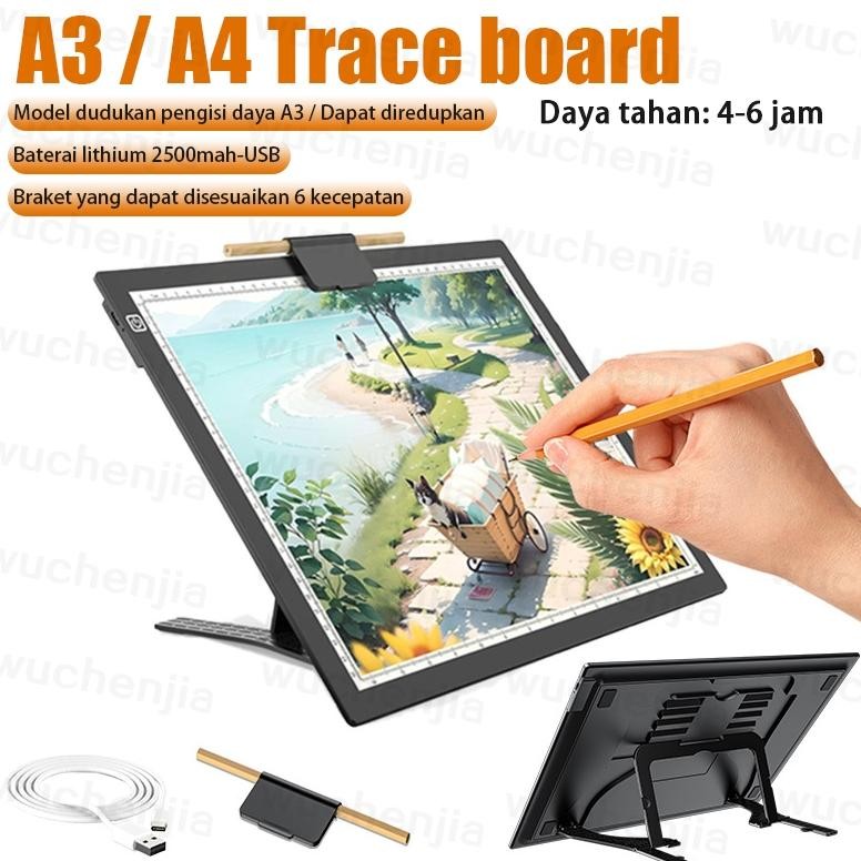 

READYYY A3 A4 TR BOARD / DRAWING TRACING / COPY BOARD PAPAN JIPLAK LED LIGHT PAD/ PEREDUPAN TAK TERBATAS /MENGGAMBAR / LUKISAN PEREDUPAN PAPAN LED / USB ART COPY PAD MENULIS/TERMASUK DUDUKAN DAN MAGNET UNTUK ANIMASI, DAN SKETSA