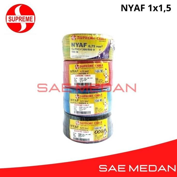 TERBARU - NYAF 1,5 Supreme Kabel NYAF 1.5 mm-100mtr