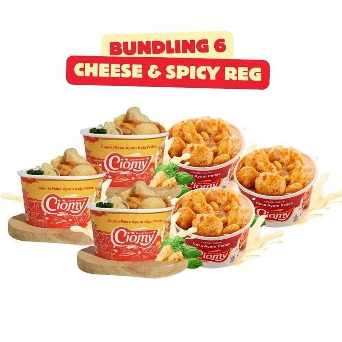 

HIW CIOMY - Paket Bundling 6 Cuanki Chicken Cheese Cup dan Spicy Cup
