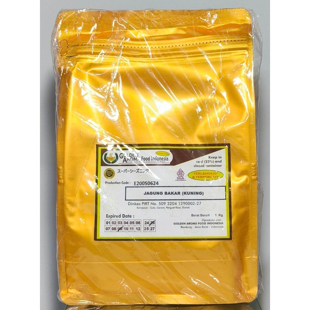 

Bumbu Tabur 1 Kg Rasa Jagung Bakar Kuning - Cocok Untuk Aneka Snack, Ayam Shihlin, Penambah Rasa Aneka Makanan Dll, Enak Dan Halal. Kemasan Alumunium Zip Lock.