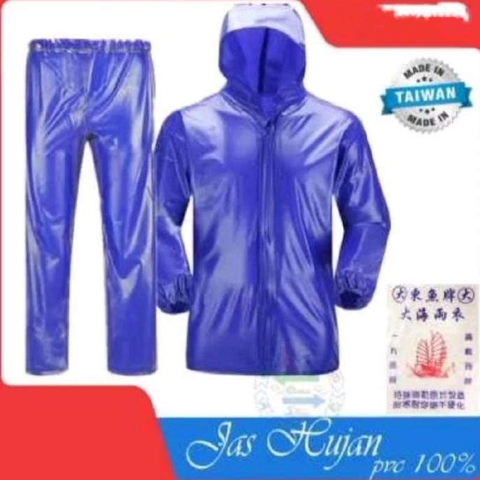 TERBARU - Jas hujan & Mantel Nelayan & Taiwan bahan karet pvc tidak mudah sobek