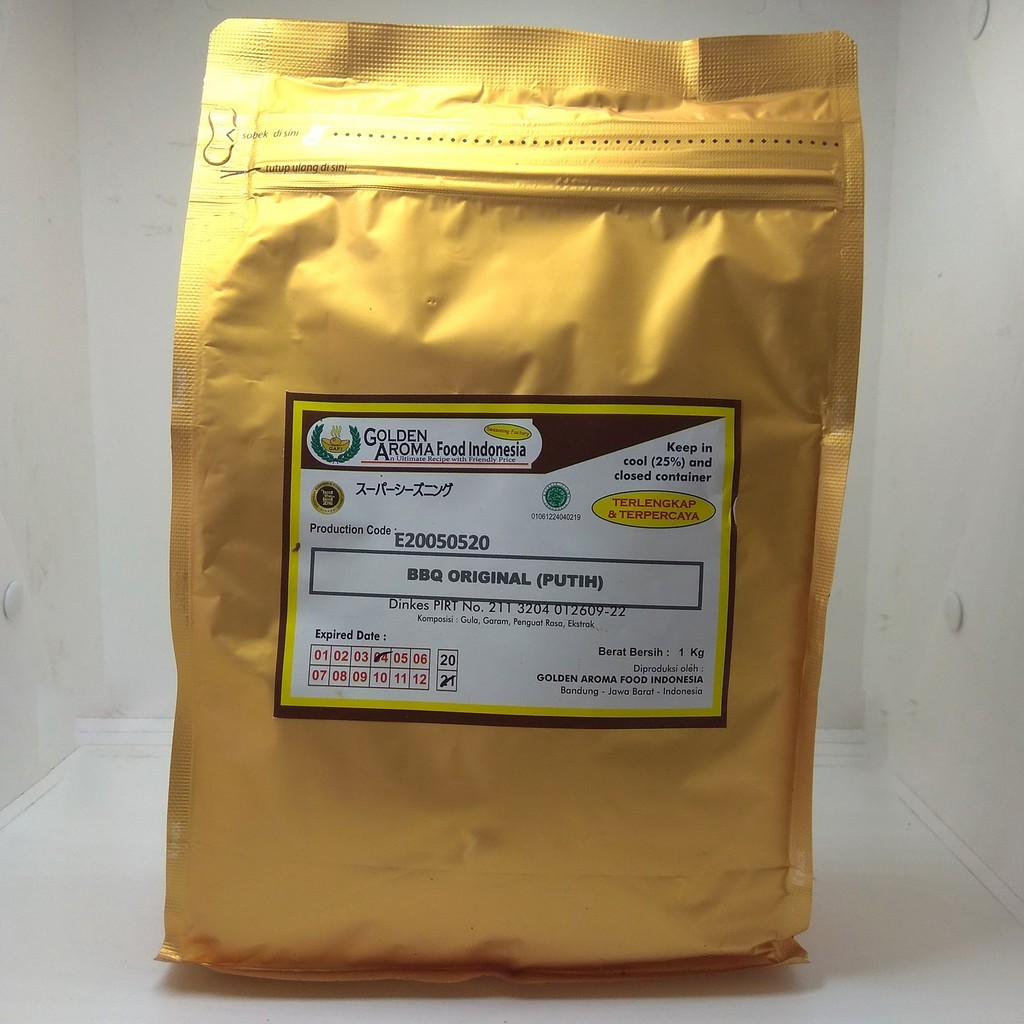 

NG BUMBU TABUR 1 KG RASA BBQ ORINAL (PUTIH), COCOK U/ ANEKA SNACK SHIHLIN KENTANG TAHU CRISPY, HALAL