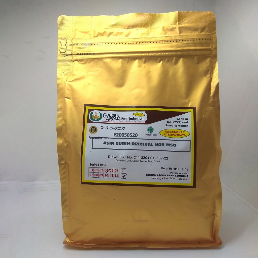 

BUMBU TABUR 1 KG RASA ASIN GURIH ORIGINAL NON MSG, U/ ANEKA SNACK SHIHLIN KENTANG TAHU CRISPY, HALAL