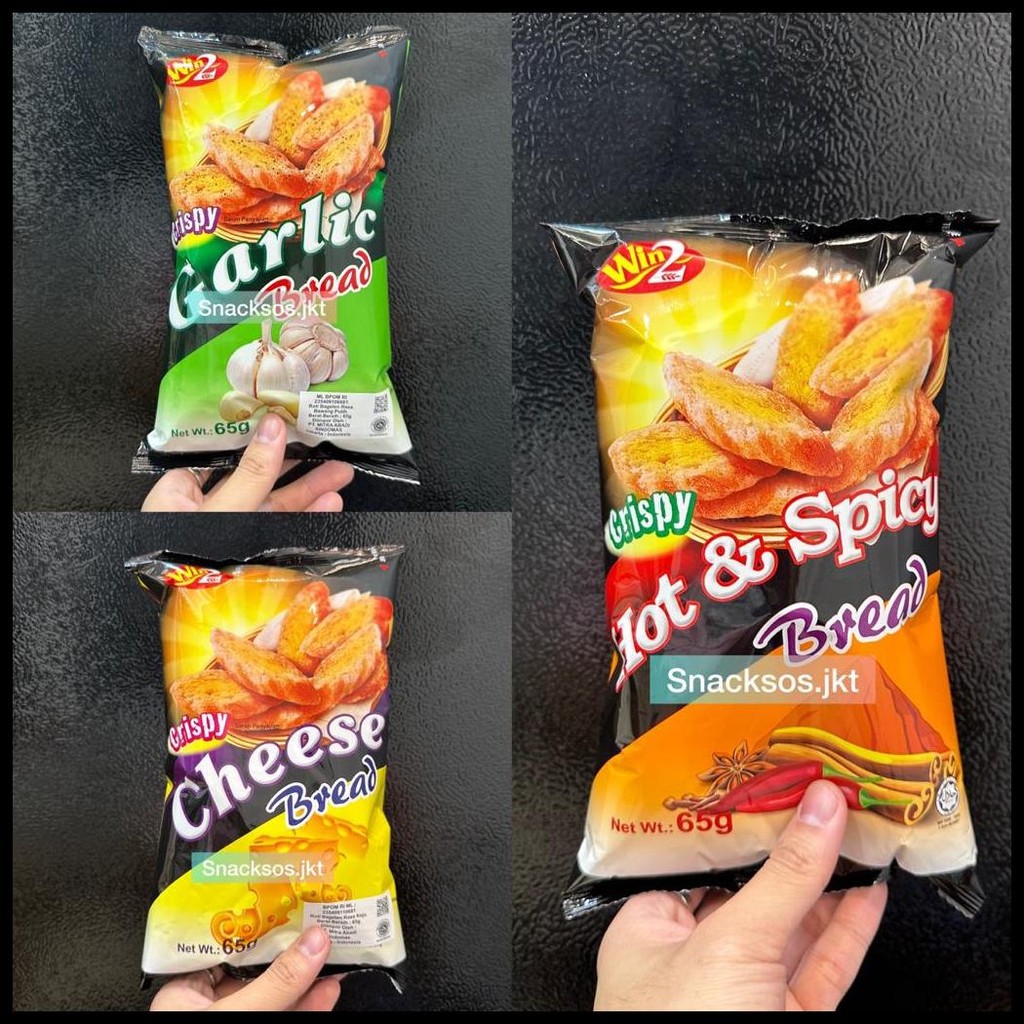 

WIN2 WINWIN CHEESE CRISPY BREAD / GARLIC BREAD / HOT & SPICY BREAD