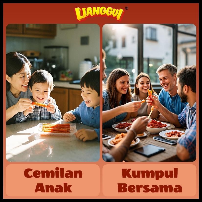 

5+5BAGS KERIPIK PEDAS SNACK RENYAH GURIH CEMILAN VIRAL PEDAS HARGA HEMAT SNACKS LIANGGUI