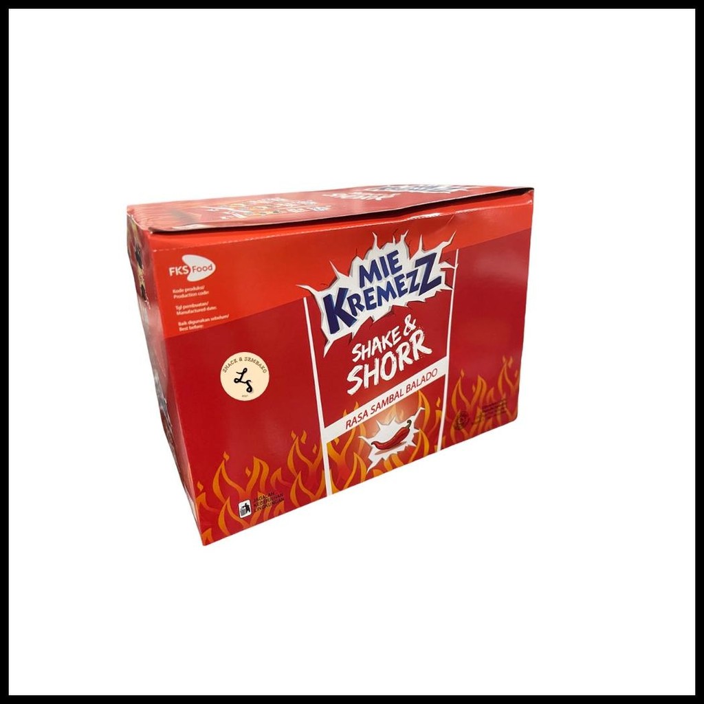 

MIE KREMEZZ SHAKE & SHORR 1000 ISI 20+1 BUNGKUS @16GR