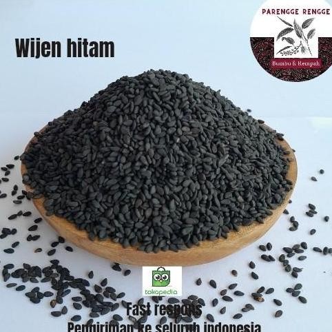 

Terlaris Wijen Hitam 1 Zak / Black Sesame Seed / Biji Wijen Hitam
